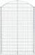 vidaXL vidaXL Łukowaty kosz gabionowy 100x30x140/160 cm, galwanizowane żelazo 2