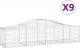 vidaXL Kosze gabionowe, 9 szt, 200x50x40/60 cm, galwanizowane żelazo 2