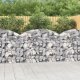 vidaXL vidaXL Łukowaty kosz gabionowy 150x30x100/120 cm, galwanizowane żelazo 1