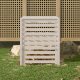 vidaXL vidaXL Kompostownik, biały, 82,5x82,5x99,5 cm, lite drewno sosnowe 1