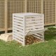 vidaXL vidaXL Kompostownik, biały, 82,5x82,5x99,5 cm, lite drewno sosnowe 2