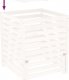 vidaXL vidaXL Kompostownik, biały, 82,5x82,5x99,5 cm, lite drewno sosnowe 7
