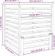 vidaXL vidaXL Kompostownik, biały, 82,5x82,5x99,5 cm, lite drewno sosnowe 8