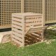 vidaXL vidaXL Kompostownik, 63,5x63,5x77,5 cm, lite drewno sosnowe 2