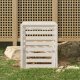 vidaXL vidaXL Kompostownik, biały, 63,5x63,5x77,5 cm, lite drewno sosnowe 1