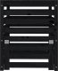 vidaXL vidaXL Kompostownik, czarny, 63,5x63,5x77,5 cm, lite drewno sosnowe 2