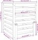 vidaXL vidaXL Kompostownik, czarny, 63,5x63,5x77,5 cm, lite drewno sosnowe 7