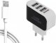 Ładowarka GGV ŁADOWARKA 3 wejścia USB QUICK CHARGE 1