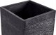 Beliani Doniczki 40 x 40 x 77 cm czarne DION 12