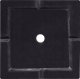 Beliani Doniczki 40 x 40 x 77 cm czarne DION 13