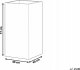 Beliani Doniczki 40 x 40 x 77 cm czarne DION 3