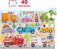 Czuczu Puzzle 40 element?w Moto puzzle Auta 1