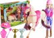 LeanToys Zestaw Lalka i Koń w Stajni + Akcesoria Biały 1
