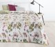 Design 91 Narzuta na łóżko pikowana ROSA 200X220 biała zielona 1