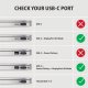 Kabel Axagon RVC-HI2M Adapter USB-C -> HDMI 2.0 4K/60Hz Aluminum, 25cm kabel 8