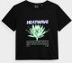 4f Tshirt Głęboka Czerń r. M TTSHF560 1