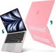 Etui Alogy Etui Alogy Hard Case do Apple Macbook Air 13 2022 M2 Matowy Różowy + Torba do 15.6" 4