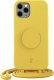 Just Elegance Etui JE PopGrip iPhone 11 Pro 5,8" żółty/rabbit`s paw 30052 (Just Elegance) 1