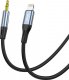 Kabel USB Vipfan Lightning - mini Jack 3.5 mm 1 m Szary (L05) 3