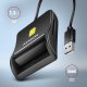 Czytnik Axagon AXAGON CRE-SM3SD, USB-A FlatReader 4-slot czytnik kart identyfikacyjnych + SD/microSD/SIM, kabel 1,3 m 4