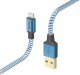 Kabel USB Hama USB-A - Lightning 1.5 m Niebieski (002015530000) 2