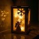 Techrebal DUŻY LAMPION ADWENTOWY DREWNIANY RORATY ŚWIĘTA LED 1