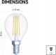 Emos Żarówka LED Emos ZF1241 6W E14 230V 4000K 810lm filament dekoracyjna mini globe neutralna biel 10