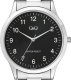Zegarek Q&Q Zegarek QQ C08A-002P Męski Klasyczny Czarna Tarcza 2