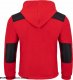 JHK FLRA 340 BUS HOOD PREMIUM - bluza polarowa z odpinanym kapturem 350-360 g/m2 - czerwono-czarny M 1