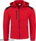 JHK FLRA 340 BUS HOOD PREMIUM - bluza polarowa z odpinanym kapturem 350-360 g/m2 - czerwono-czarny S 1