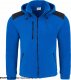 JHK FLRA 340 BUS HOOD PREMIUM - bluza polarowa z odpinanym kapturem 350-360 g/m2 - niebieski royal-czarny XS 1