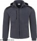 JHK FLRA 340 BUS HOOD PREMIUM - bluza polarowa z odpinanym kapturem 350-360 g/m2 - grafitowo-czarny XS 1