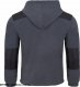 JHK FLRA 340 BUS HOOD PREMIUM - bluza polarowa z odpinanym kapturem 350-360 g/m2 - grafitowo-czarny XS 2