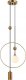 Lampa wisząca Italux Wisząca lampa Trosti PND-428892-BRO do kuchni mosiądz 1