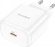 Ładowarka BOROFONE ŁADOWARKA SIECIOWA BN3 PREMIUM - TYP C - QC 3.0 PD 2.0 20W BIAŁA 2
