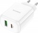 Ładowarka BOROFONE ŁADOWARKA SIECIOWA BN4 POTENTIAL - USB + TYP C - QC 3.0 PD 2.0 20W BIAŁA 7