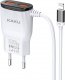 Ładowarka KAKU ŁADOWARKA SIECIOWA KSC-488 HONGTAI - 2XUSB - 2,4A Z KABLEM LIGHTNING BIAŁA 1