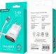 Ładowarka KAKU ŁADOWARKA SIECIOWA KSC-488 HONGTAI - 2XUSB - 2,4A Z KABLEM LIGHTNING BIAŁA 8