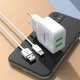Ładowarka KAKU ŁADOWARKA SIECIOWA KSC-414 QIYUAN - 2XUSB - 10W 2,4A Z KABLEM USB NA TYP C BIAŁA 4