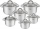 Hoffner Garnki ze stali nierdzewnej Hoffner HF 9408 zestaw 6 garnków indukcyjnych 5