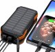 Powerbank Choetech powerbank solarny z ładowaniem indukcyjnym 20000mAh PD 20W / QC 18W / Qi 10W pomarańczowy (B657) 4