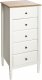 Atmosphera Komoda wąska Solen biała z 5 szufladami 1