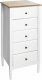 Atmosphera Komoda wąska Solen biała z 5 szufladami 6