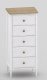 Atmosphera Komoda wąska Solen biała z 5 szufladami 7