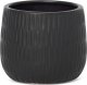 Eurofirany Doniczka osłonka ceramiczna MONI 16X16X13 czarna 1