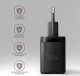 Ładowarka Axagon ACU-PQ30 Ładowarka sieciowa, PD & QC 30W, QC3.0,4.0/AFC/FCP/PPS/Apple, Czarna 5