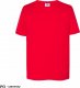 JHK T-shirt JHK TSRK 190 - dziecięca/młodzieżowa z krótkim rękawem wzmocniony lycrą ściągacz, 100% bawełna, 190g - czerwony. 12-14 3