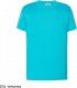 JHK T-shirt JHK TSRK 190 - dziecięca/młodzieżowa z krótkim rękawem wzmocniony lycrą ściągacz, 100% bawełna, 190g - turkusowy. 5-6 3