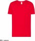 JHK T-Shirt V-neck JHK TSUA PICO - męska koszulka V-NECK z krótkim rękawem, wzmocniony lycrą, ściągacz, 100% bawena stabilizowana - czerwony S 4