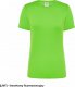 JHK T-shirt JHK SPORTLADY damski sportowy - dopasowany do sylwetki, dekoracyjne przeszycia przd, tył, rękawy, 100% - limonkowy fluorescencyjny M 3